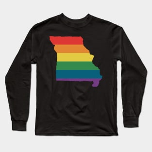 Missouri State Rainbow Long Sleeve T-Shirt